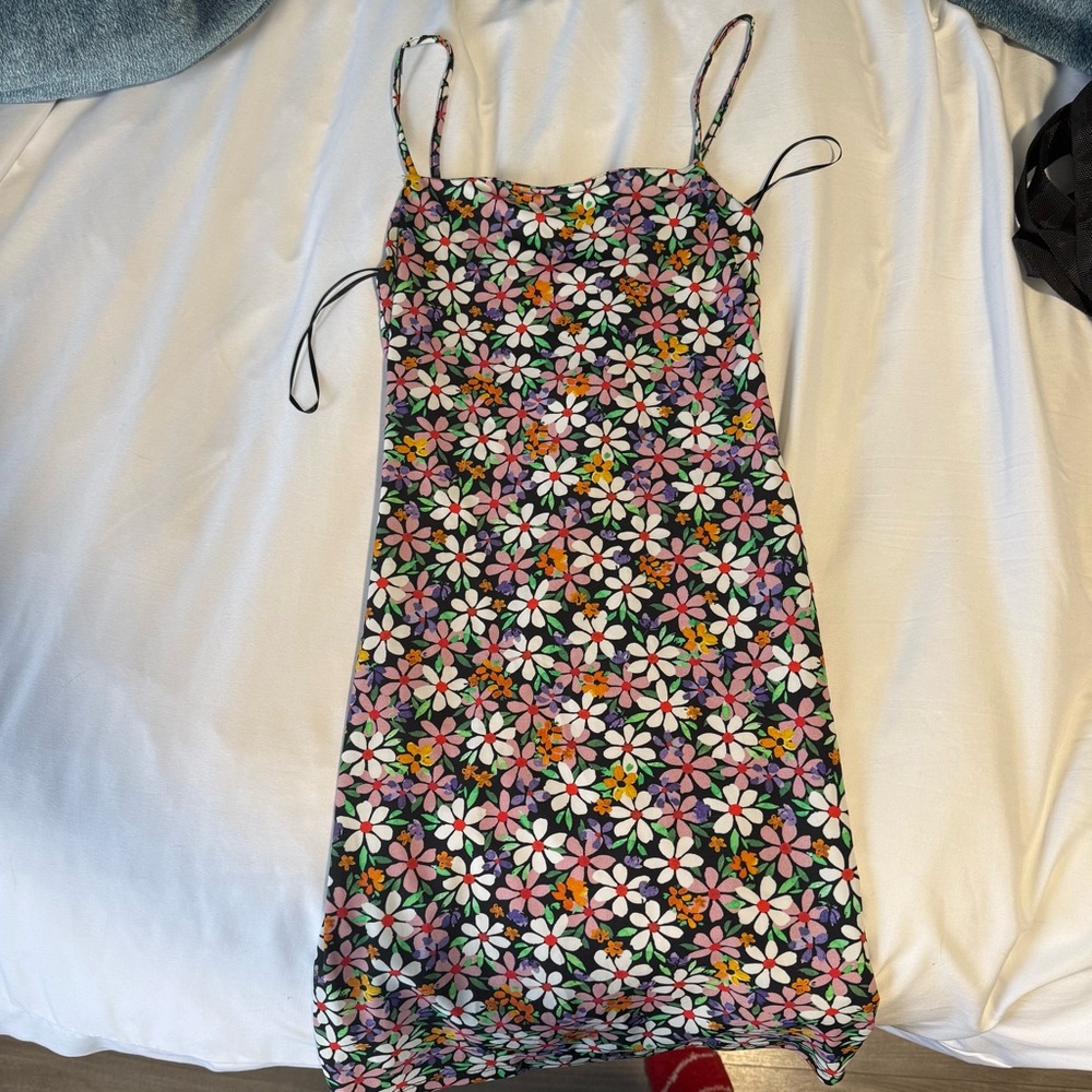 Zara floral mini dress